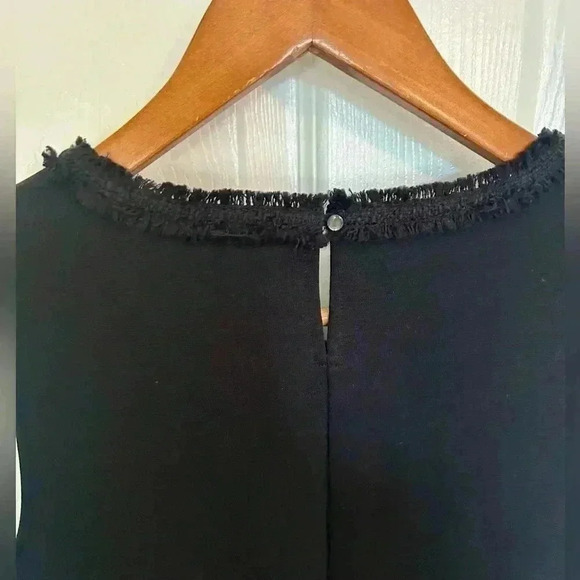 NWT J Crew Fringey Top In Tweed And Lace Black size XS - Picture 5 of 5